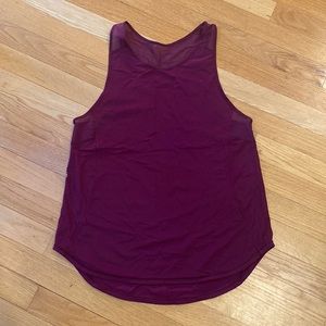 Wine color Lululemon sculpt tank II. In excellent condition.